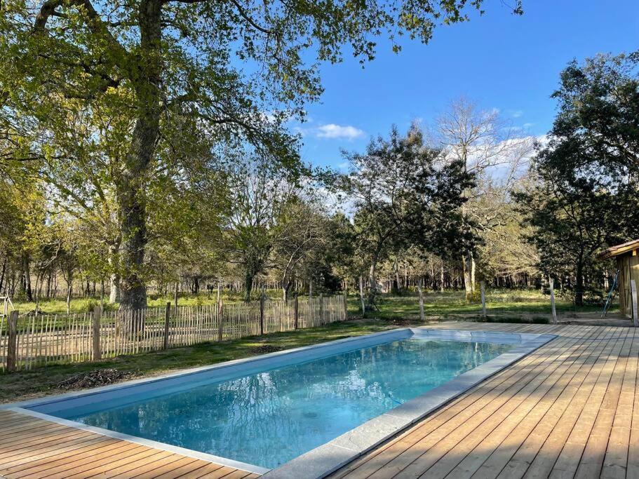 Cabane De Pecheurs Avec Piscine Vielle-Saint-Girons Exterior photo